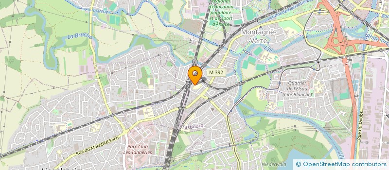 localisation de l'entreprise RENCONTRE DES RETRAITES DE LA MONTAGNE VERTE à STRASBOURG