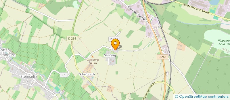 localisation de l'entreprise RENCONTRE EVANGELIQUE DE PENTECOTE D'ALSACE DU NORD  WISSEMBOURG