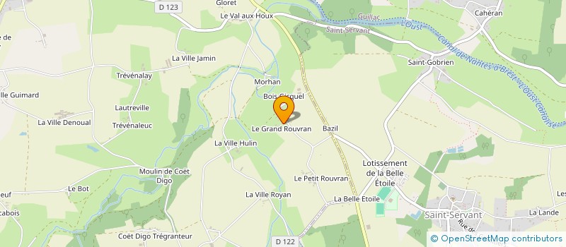 localisation de l'entreprise RENCONTRES à GUEGON