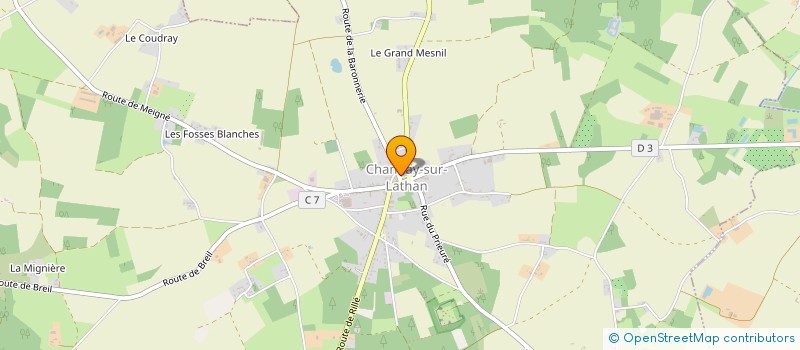 localisation de l'entreprise RENCONTRES ARTISTIQUES DU LATHAN  CHANNAY-SUR-LATHAN