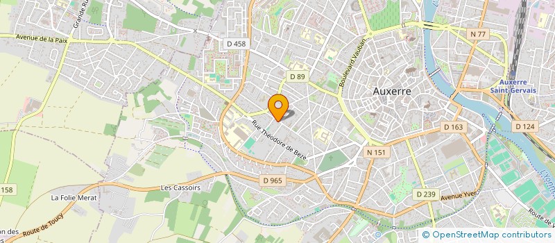 localisation de l'entreprise RENCONTRES AUXERROISES DU DEVELOPPEMENT DURABLE à AUXERRE