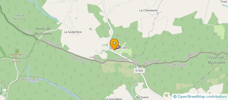 localisation de l'entreprise RENCONTRES DU TAPIS VERT à LALACELLE