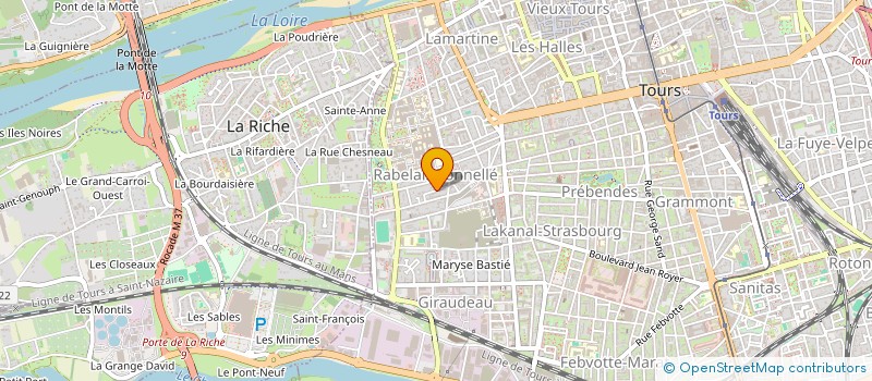 localisation de l'entreprise RENCONTRES & ECHANGES PROFESSIONNELS - REP à TOURS