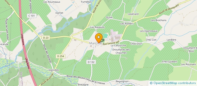 localisation de l'entreprise RENCONTRES ET LOISIRS  VAL-DE-LIVENNE