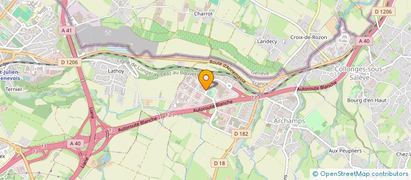 localisation de l'entreprise RENCONTRES ET PARTAGES  ARCHAMPS