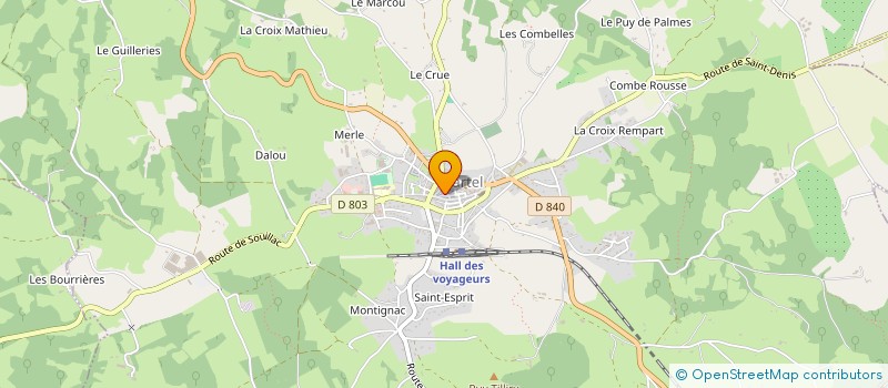 localisation de l'entreprise RENCONTRES ET PATRIMOINE EN PAYS MARTELAIS  MARTEL