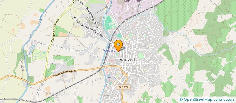 localisation de l'entreprise RENCONTRES INITIATIVES VAUVERD ESP SOCIA  VAUVERT