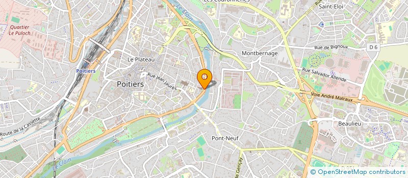 localisation de l'entreprise RENCONTRES INTERNATIONAL HENRI LANGLOIS à POITIERS