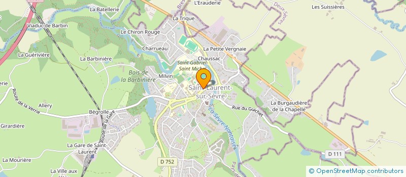 localisation de l'entreprise RENCONTRES INTERNATIONALES SAINT LAURENT  SAINT-LAURENT-SUR-SEVRE