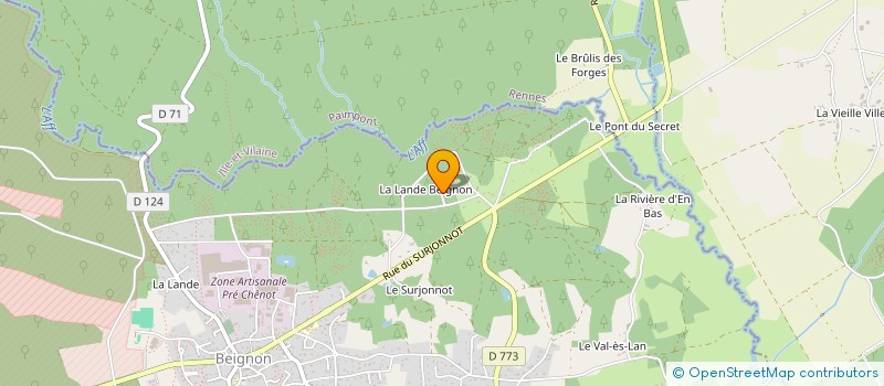 localisation de l'entreprise RENCONTRES MECANIQUES  BEIGNON