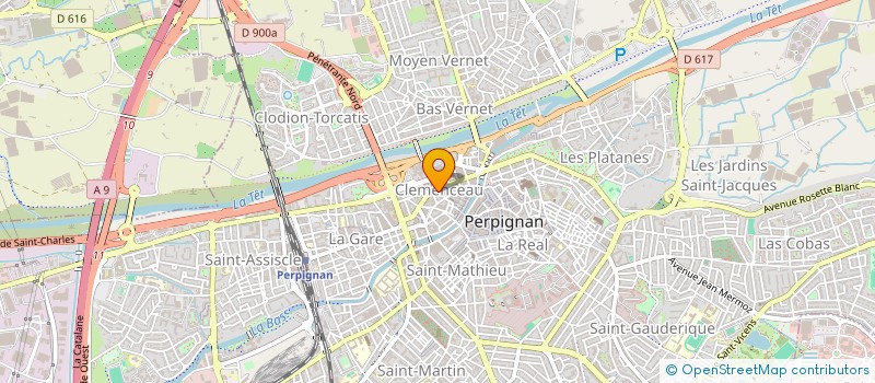localisation de l'entreprise RENCONTRES PAR AFFINITES à PERPIGNAN