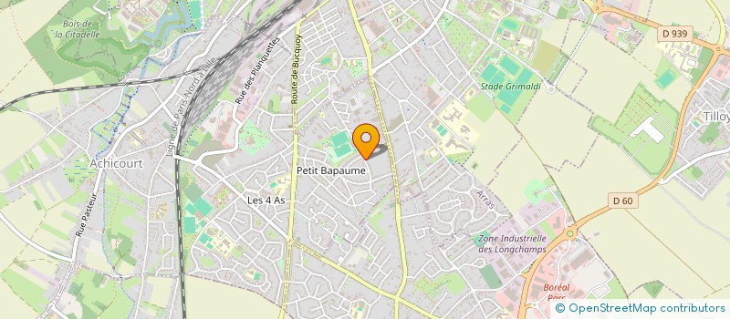 localisation de l'entreprise RENCONTRES POUR L ANIMATION ET L INSERTION DU QUARTIER  ACHICOURT