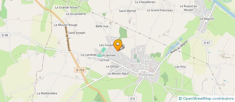 localisation de l'entreprise RENCONTRES SOLIDAIRES SECTION LOCALE DE LOIRE-ATLANTIQUE  FROSSAY