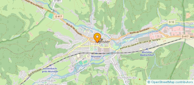 localisation de l'entreprise RENCONTRES TRANSVOGIENNES  MUNSTER