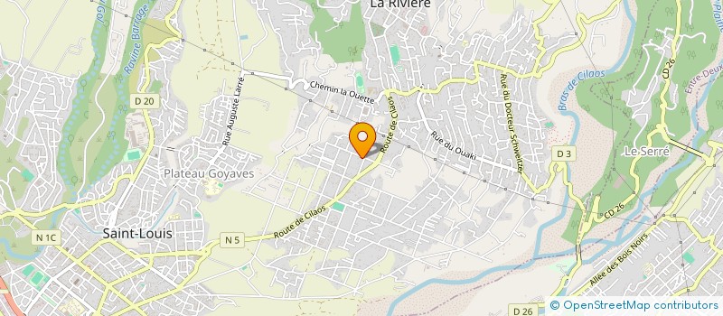 localisation de l'entreprise REND'SERVICES à SAINT-LOUIS