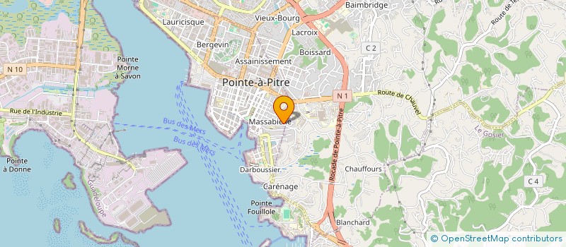 localisation de l'entreprise REND-T-COEUR-IMMOBILIER à POINTE-A-PITRE