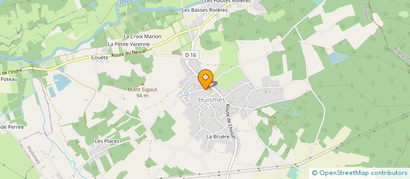 localisation de l'entreprise RENDEZ-VOUS LYRIQUES EN VAL DE LOIRE  HUISMES