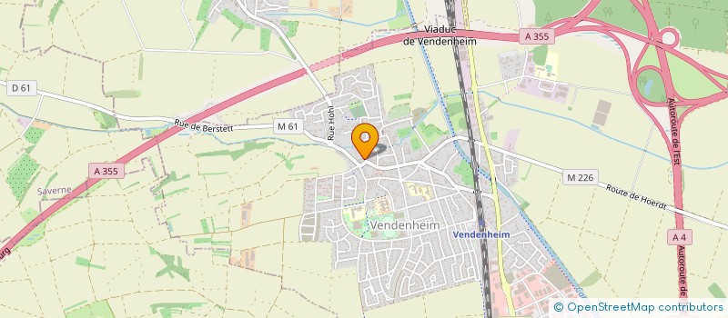 localisation de l'entreprise RENE FENUS LOTISSEUR à VENDENHEIM