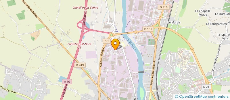 localisation de l'entreprise RENE FREDERIC MARCEL  CHATELLERAULT