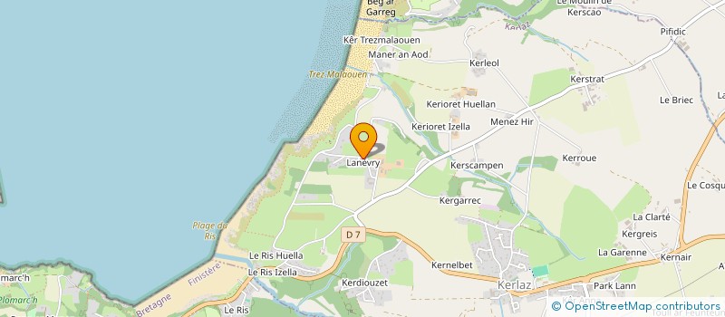 localisation de l'entreprise RENE & JOSY  KERLAZ