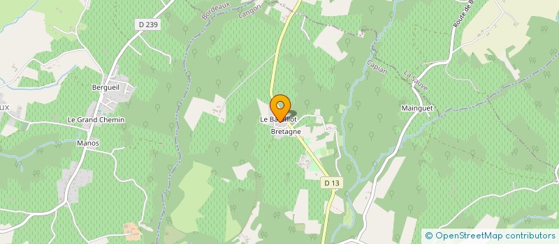 localisation de l'entreprise RENE JULIEN  SOULIGNAC