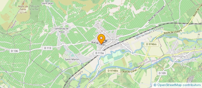 localisation de l'entreprise RENE LEQUIN COLIN à SANTENAY