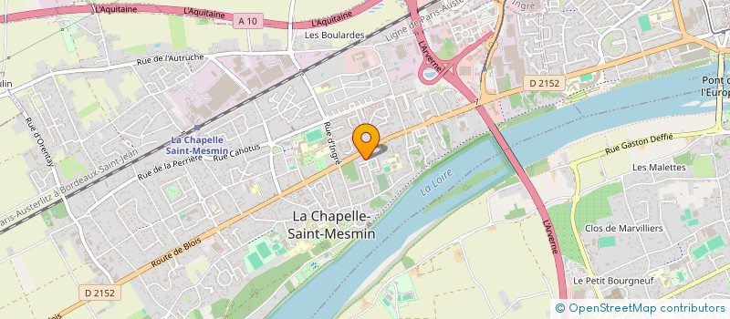 localisation de l'entreprise RENE MACONNERIE à LA CHAPELLE-SAINT-MESMIN