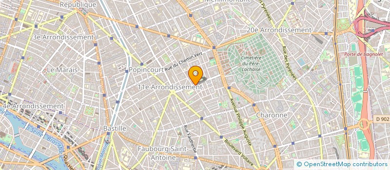 localisation de l'entreprise RENE PETIT ESPACE AUTOMOBILE  PARIS