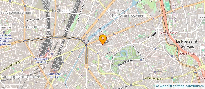 localisation de l'entreprise RENE PETIT SA à PARIS
