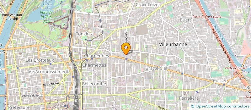 localisation de l'entreprise RENE SAILLET SARL  VILLEURBANNE