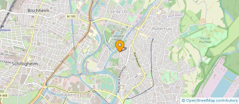 localisation de l'entreprise RENE WENTZINGER SARL à STRASBOURG