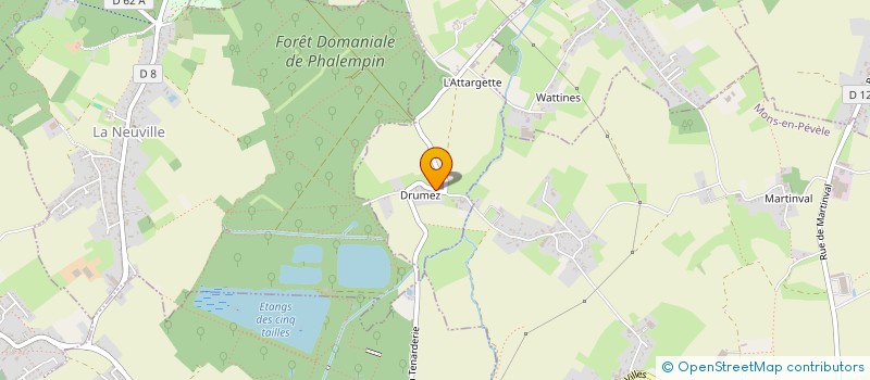 localisation de l'entreprise RENECROS  ATTICHES