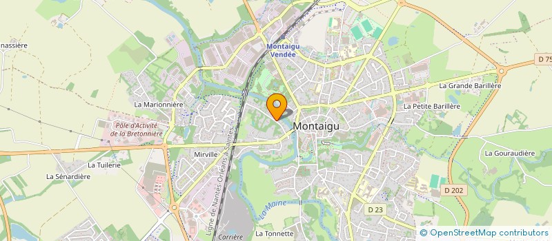 localisation de l'entreprise RENEDORE à MONTAIGU-VENDEE