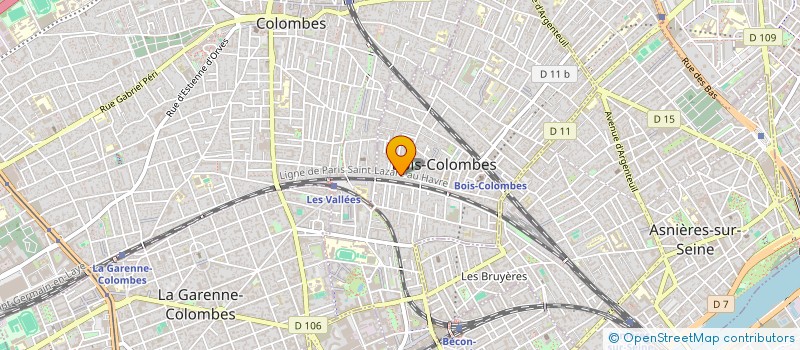 localisation de l'entreprise RENEE DUVIVIER à BOIS-COLOMBES