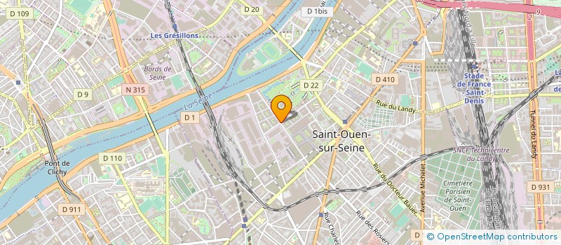 localisation de l'entreprise RENEE & FILLES SARL à SAINT-OUEN-SUR-SEINE