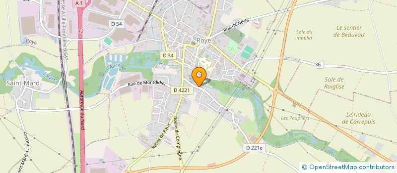 localisation de l'entreprise RENEE MERCUSOT 1 à ROYE