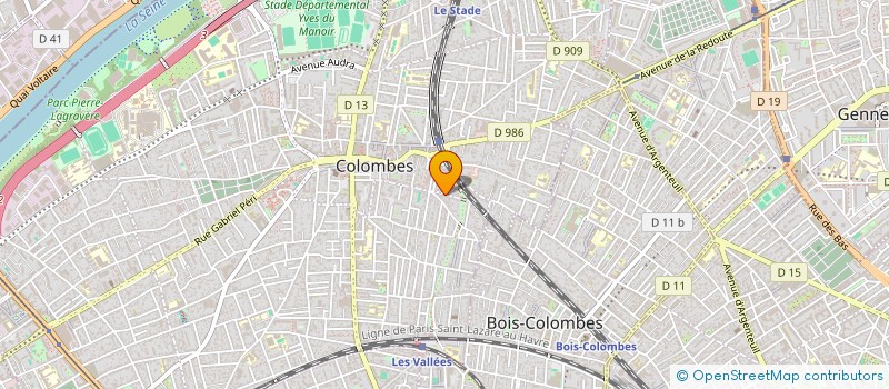 localisation de l'entreprise RENEGAT à COLOMBES