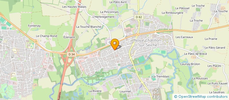 localisation de l'entreprise RENEGAT EDITION  NOYAL-CHATILLON-SUR-SEICHE