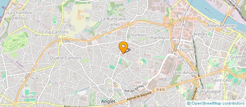 localisation de l'entreprise RENEO à ANGLET