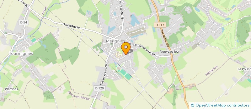 localisation de l'entreprise RENESCLEAN  MERIGNIES