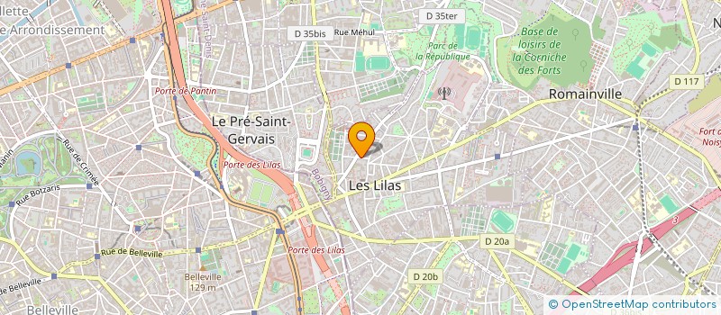localisation de l'entreprise RENET SERVICES  LES LILAS