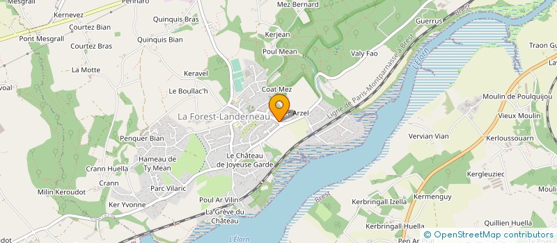 localisation de l'entreprise RENETFRED  LA FOREST-LANDERNEAU