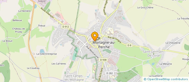 localisation de l'entreprise RENEUF BTP à MORTAGNE-AU-PERCHE