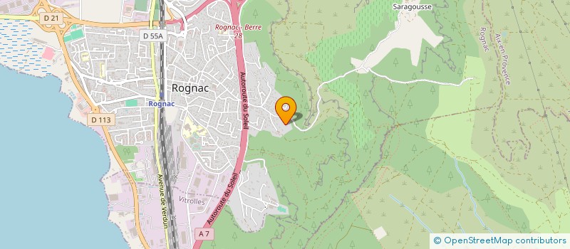 localisation de l'entreprise RENEVELYNE  ROGNAC