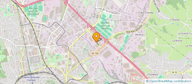 localisation de l'entreprise RENEVIER SA  SAINT-ETIENNE