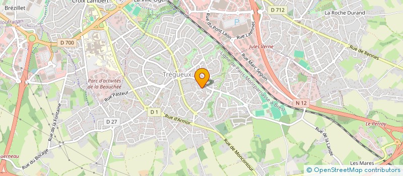 localisation de l'entreprise RENEXIA  TREGUEUX