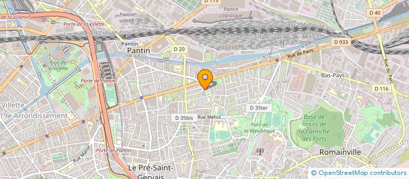 localisation de l'entreprise RENG à PANTIN