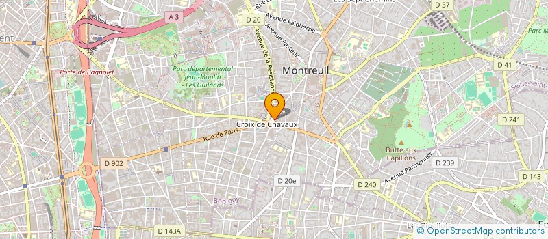 localisation de l'entreprise RENGO à MONTREUIL