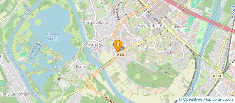 localisation de l'entreprise RENHEN  CERGY