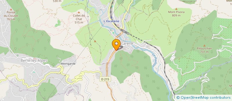 localisation de l'entreprise RENIER - FRERES - DISTRIBUTIONS à L'ESCARENE